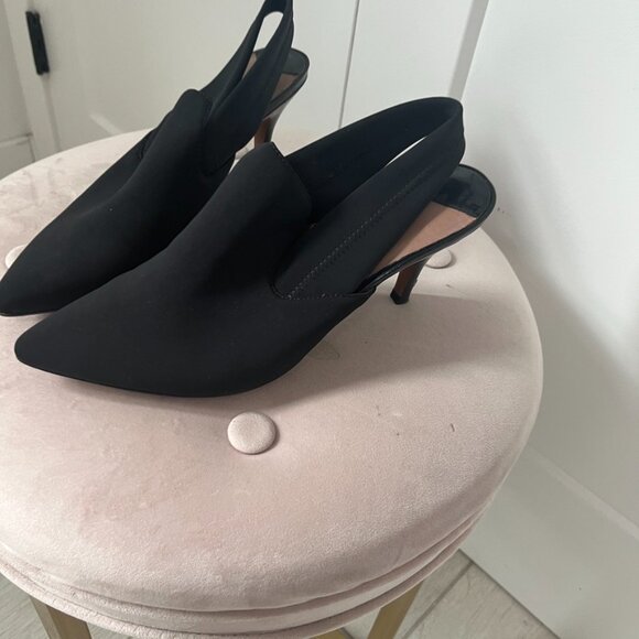 Donald J. Pliner Black Kitten Heel Booties Size 8 - Picture 3 of 8